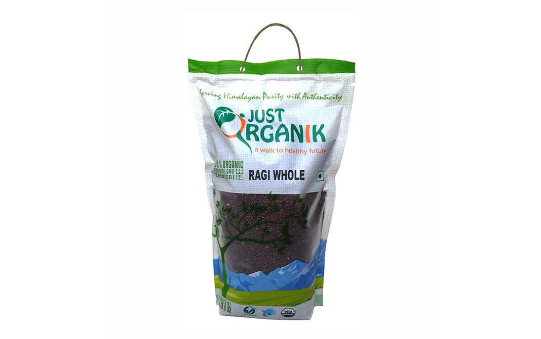 Just Organik Ragi Whole   Pack  1 kilogram